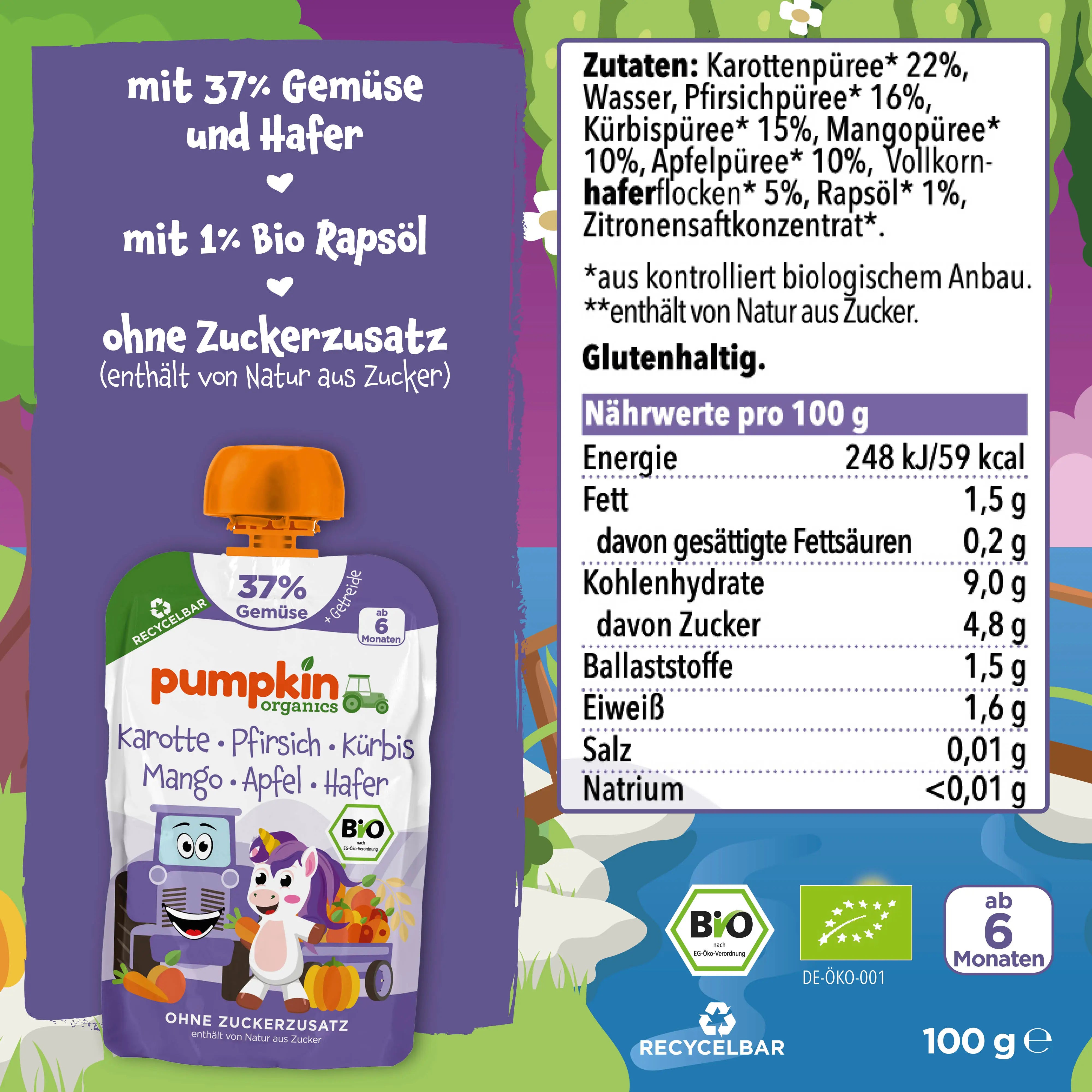 pumpkin-organics-bio-quetschie-karotte-pfirsich-hafer-10er-pack image 5
