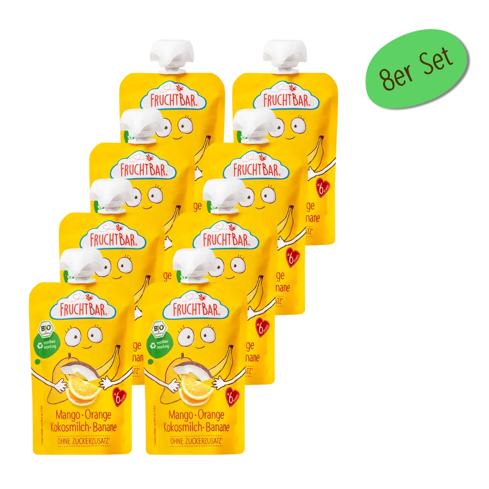fruchtbar-bio-quetschie-mango-orange-kokosmilch-banane-ab-6-monaten image 1