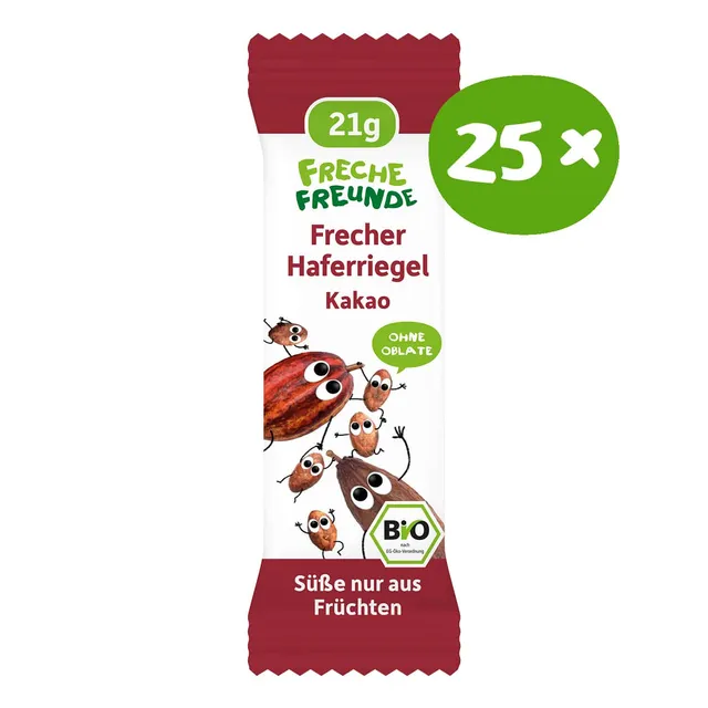 freche-freunde-riegel-haferriegel-kakao-bio-nur-mit-fr-chten-ges-t-vegan image 1