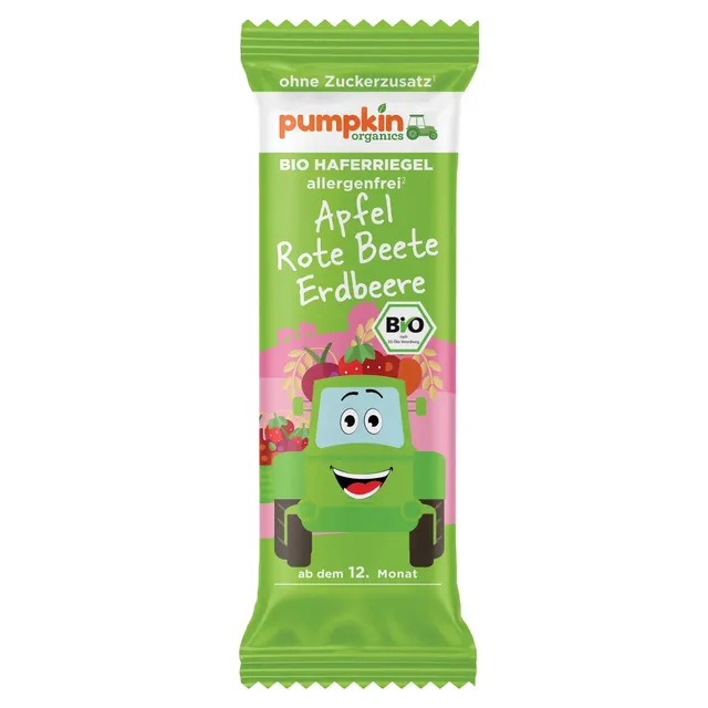 pumpkin-organics-bio-haferriegel-apfel-rote-beete-erdbeere-18er-bio image 1