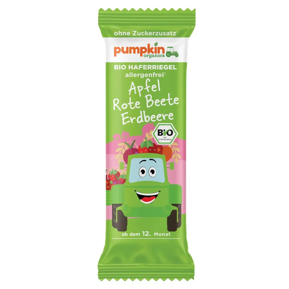 pumpkin-organics-bio-haferriegel-apfel-rote-beete-erdbeere-18er-bio image 1