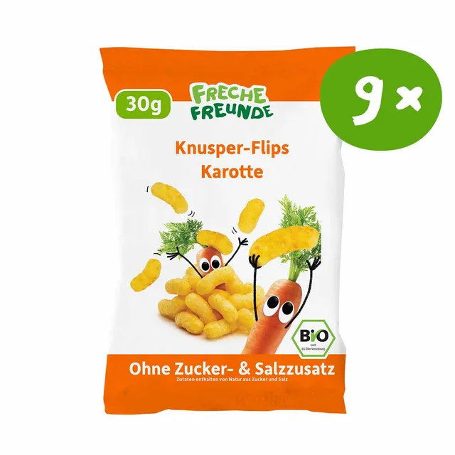 freche-freunde-knabberzeug-knusper-flips-karotte-mais-snack image 1