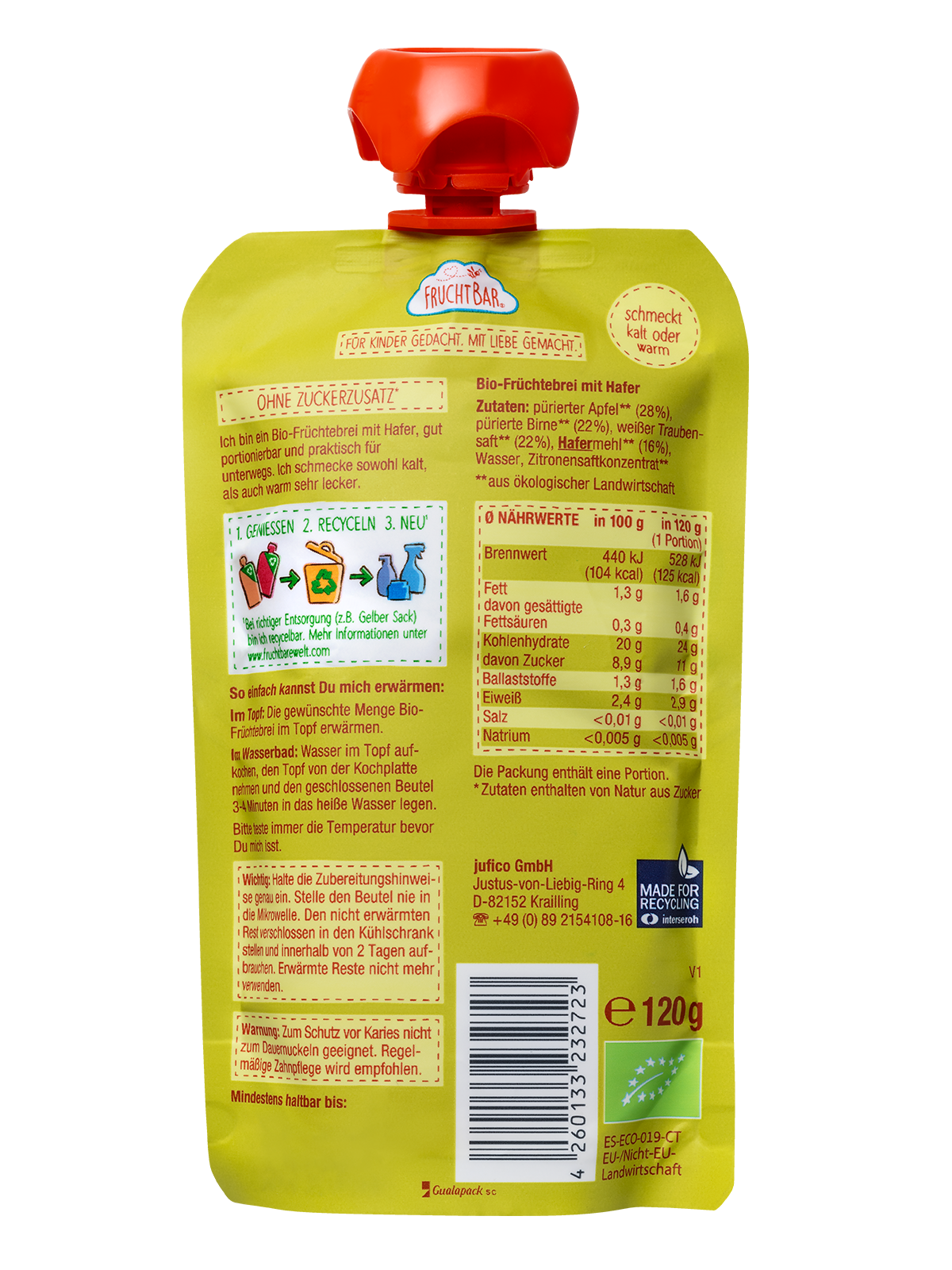 fruchtbar-bio-quetschie-fr-chte-haferbrei-apfel-birne-traube-120g-vegan image 3