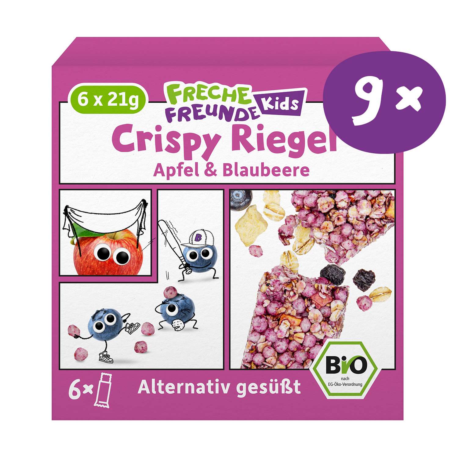 freche-freunde-riegel-crispy-apfel-blaubeere-mit-vollkorn image 1