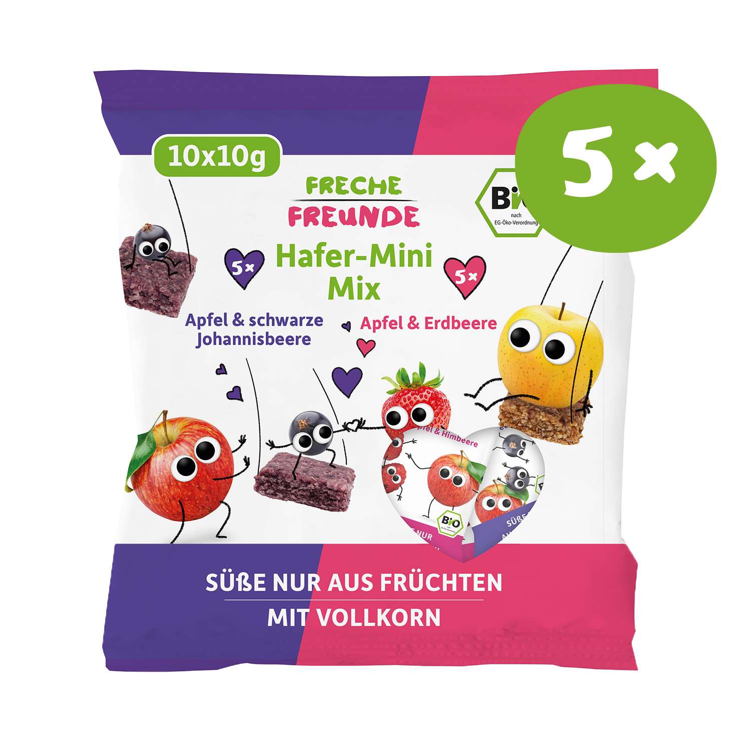freche-freunde-riegel-hafer-mini-mix-apfel-beere-bio image 1