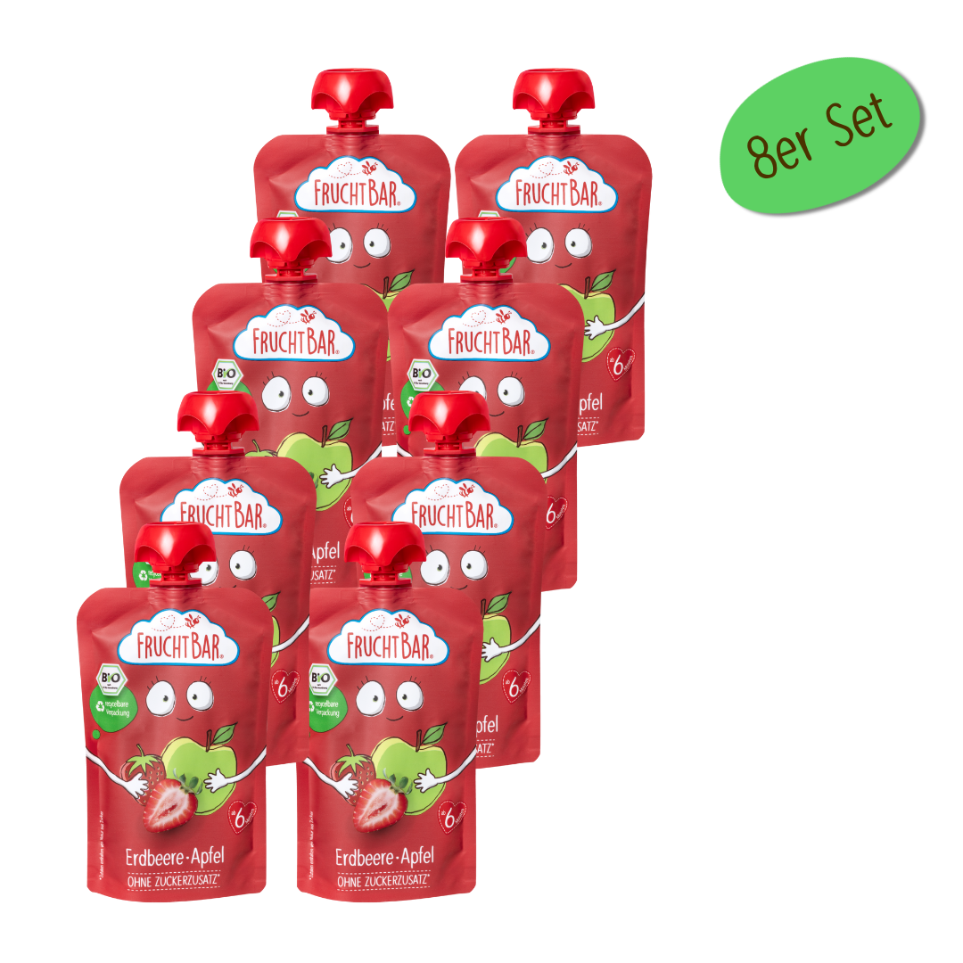 fruchtbar-bio-quetschie-erdbeere-apfel-fruchtp-ree-ab-6-monaten image 1