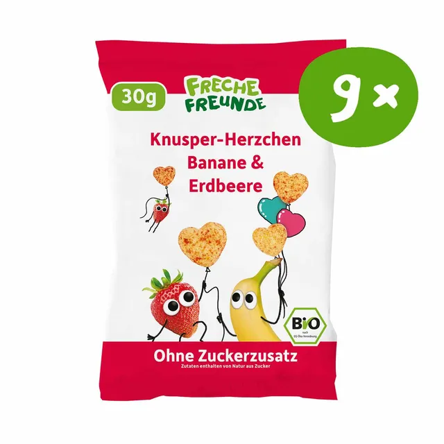 freche-freunde-knabberzeug-knusper-herzchen-banane-erdbeere image 1