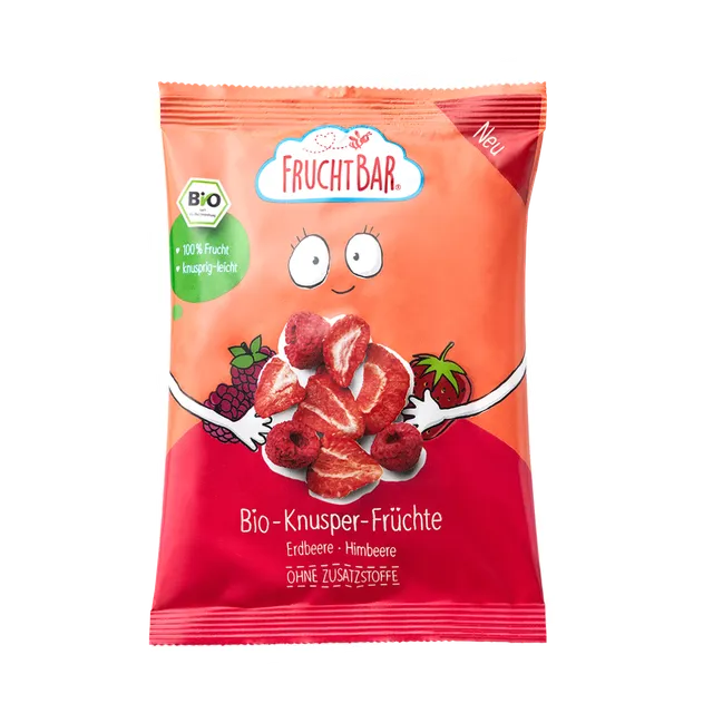 fruchtbar-bio-knusper-duo-erdbeere-himbeere-snack-ab-3-j-vegan image 1