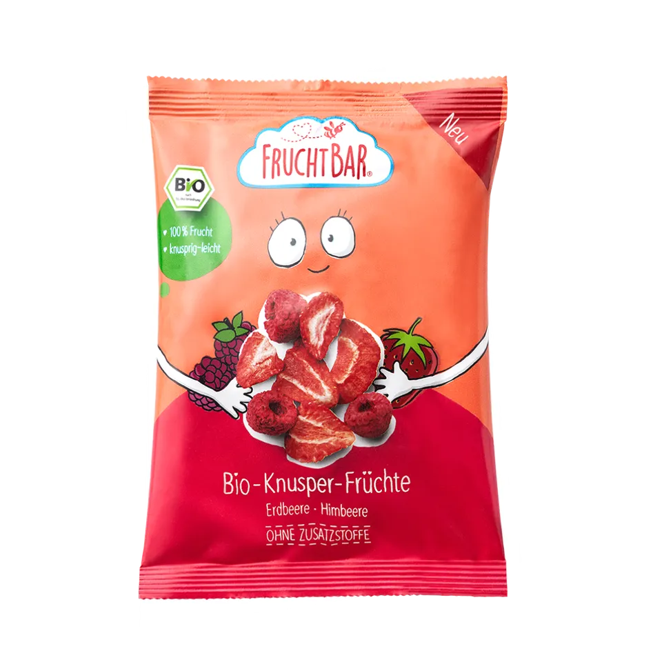fruchtbar-bio-knusper-duo-erdbeere-himbeere-snack-ab-3-j-vegan image 1