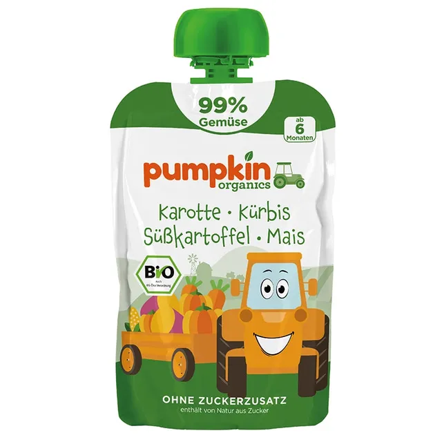 pumpkin-organics-gem-se-quetschie-karotte-k-rbis-8er-pack image 1