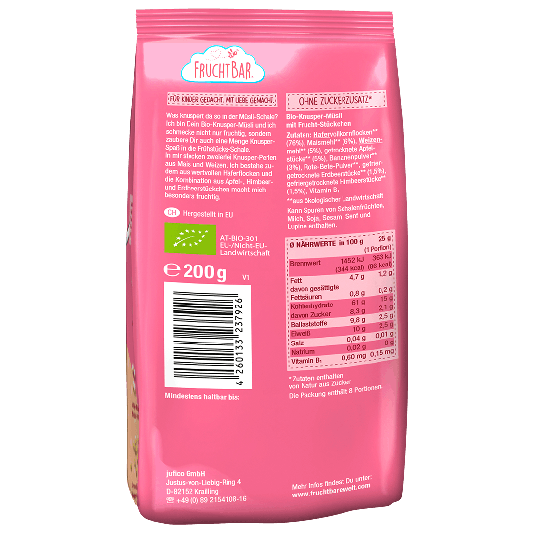 fruchtbar-bio-knusper-m-sli-hafer-apfel-erdbeere-einzelst-ck image 2