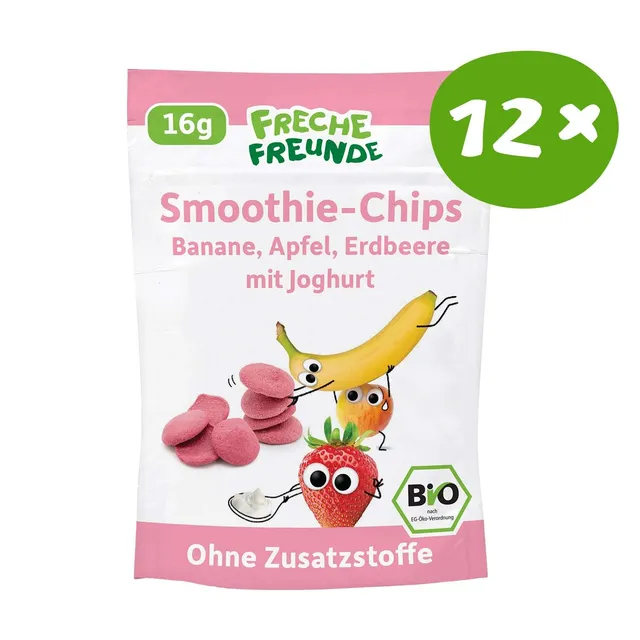 freche-freunde-smoothie-chips-banane-apfel-erdbeere-joghurt-bio image 1
