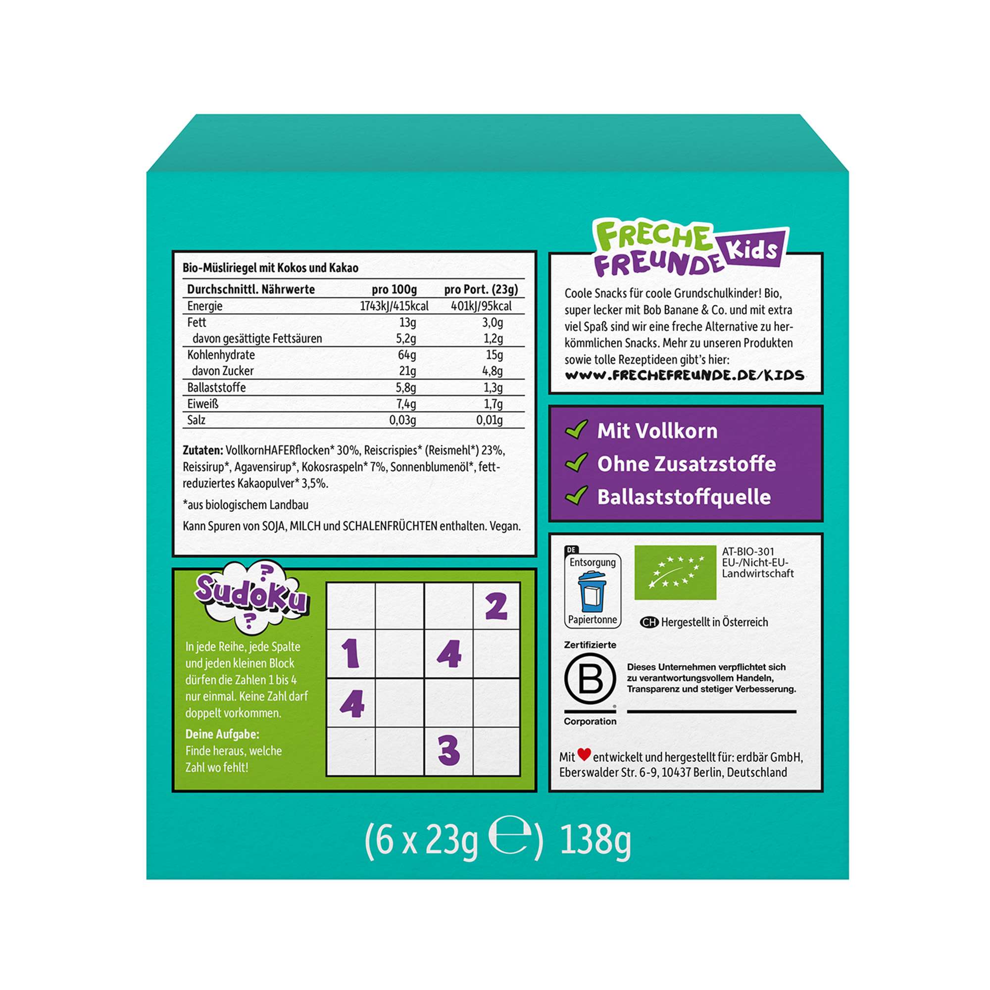 freche-freunde-riegel-crispy-kokos-kakao-bio-rice-knusperriegel-vegan image 7