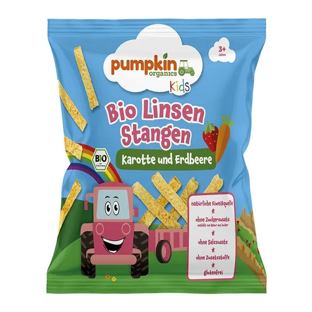 pumpkin-organics-linsen-stangen-karotte-erdbeere-8er-pack image 1