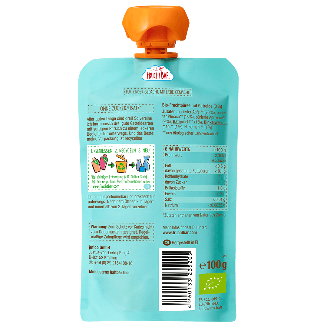 fruchtbar-bio-quetschie-pfirsich-3-korn-getreidequetschie-ab-6-m image 6