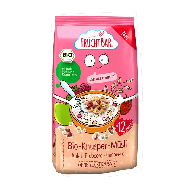 fruchtbar-bio-knusper-m-sli-hafer-apfel-erdbeere-einzelst-ck image 1