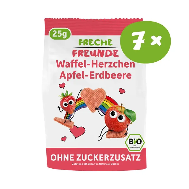 freche-freunde-kinderkekse-waffel-herzchen-apfel-erdbeere-bio image 1