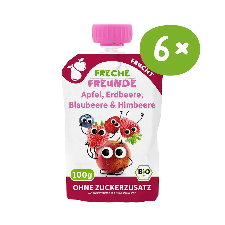 freche-freunde-quetschies-apfel-erdbeere-blaubeere-himbeere image 1