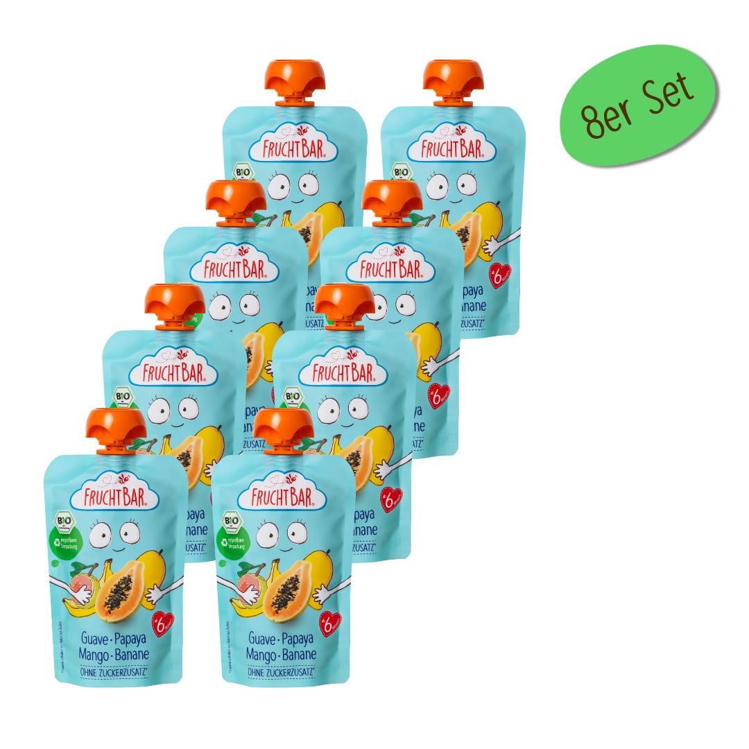 fruchtbar-bio-quetschie-guave-papaya-mango-banane-fruchtmus image 1