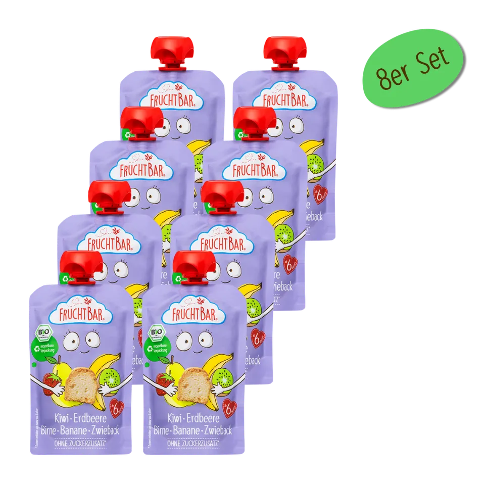 fruchtbar-bio-quetschie-kiwi-erdbeere-zwieback-quetschbeutel-6-m image 1