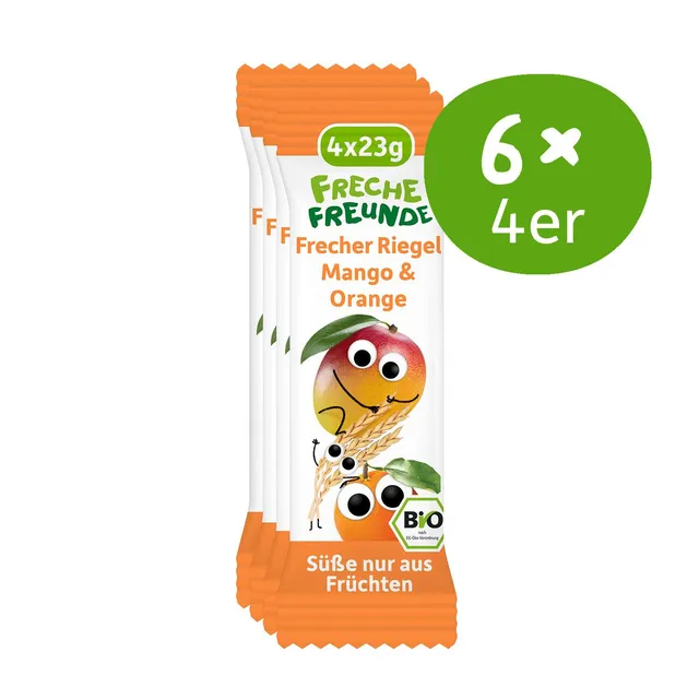 freche-freunde-riegel-mango-orange-fruchtriegel-4er-pack-bio image 1