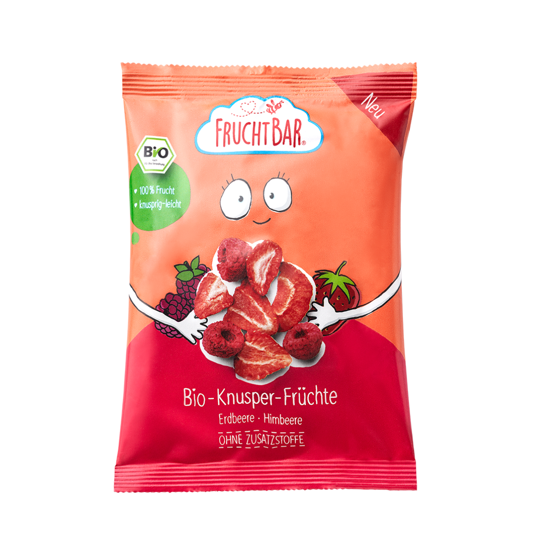 fruchtbar-bio-knusper-duo-erdbeere-himbeere-snack-ab-3-j-vegan image 1