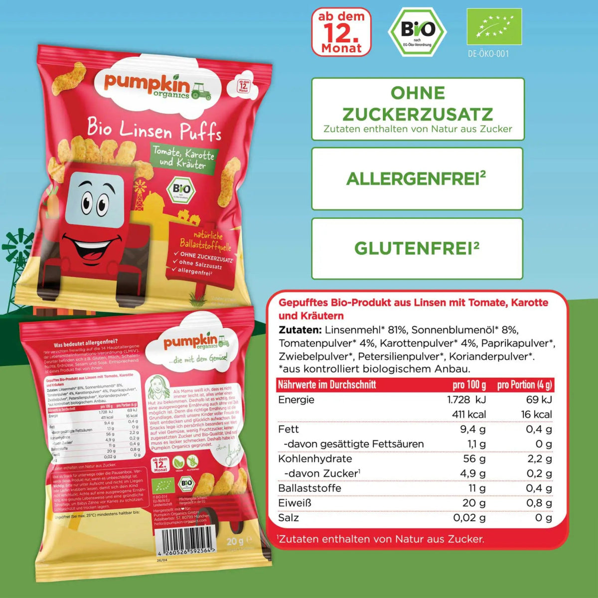 pumpkin-organics-bio-knabbersnacks-linsen-puffs-tomate-8er-pack image 6