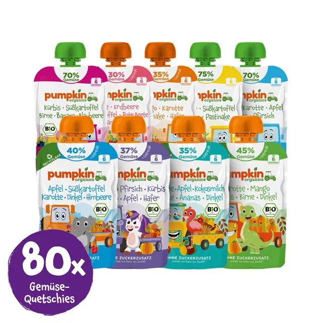 pumpkin-organics-bio-gem-se-quetschies-rainbow-bundle-72x-gem-sebrei image 1