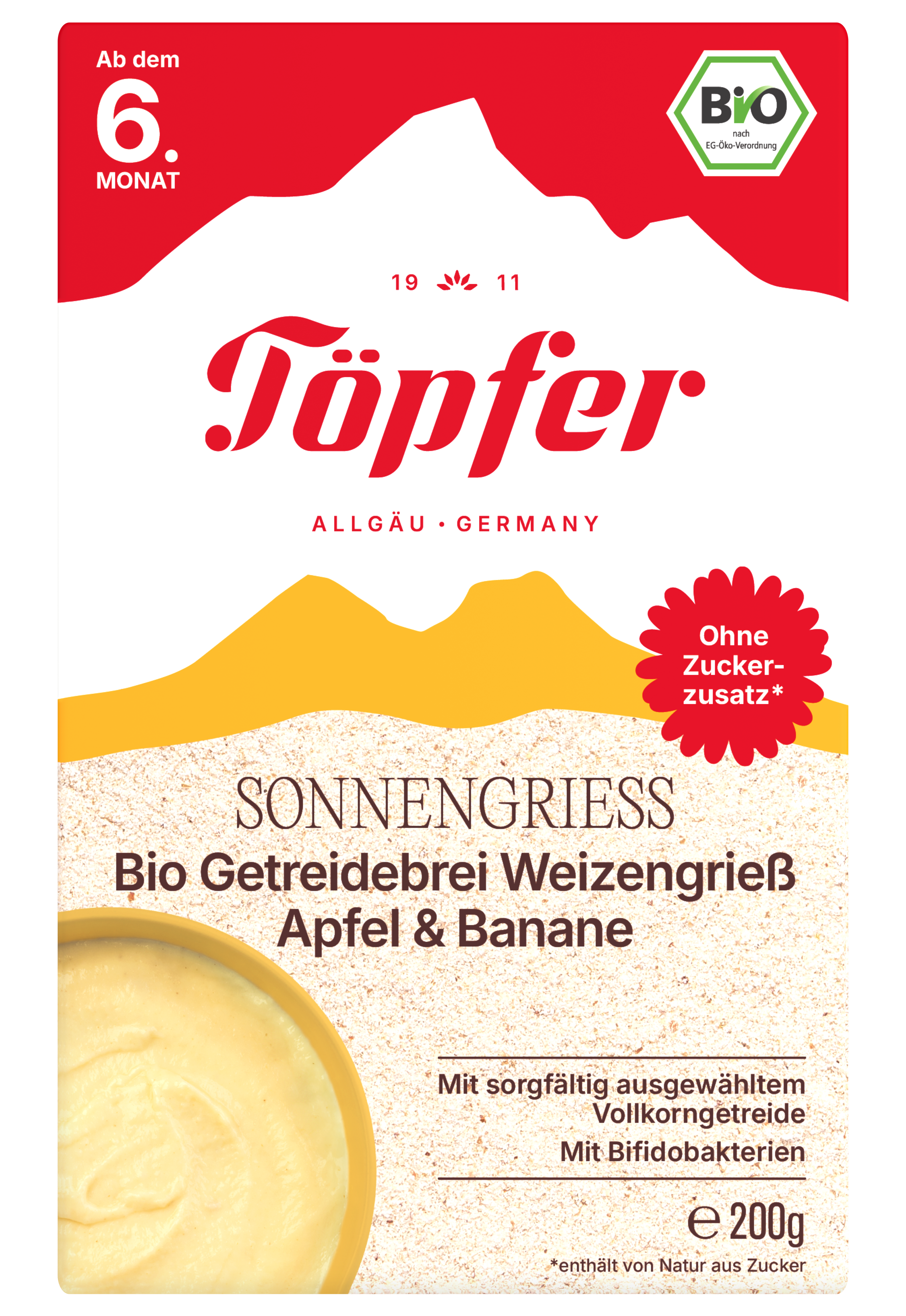 t-pfer-sonnengrie-bio-getreidebrei-weizen-apfel-banane image 1