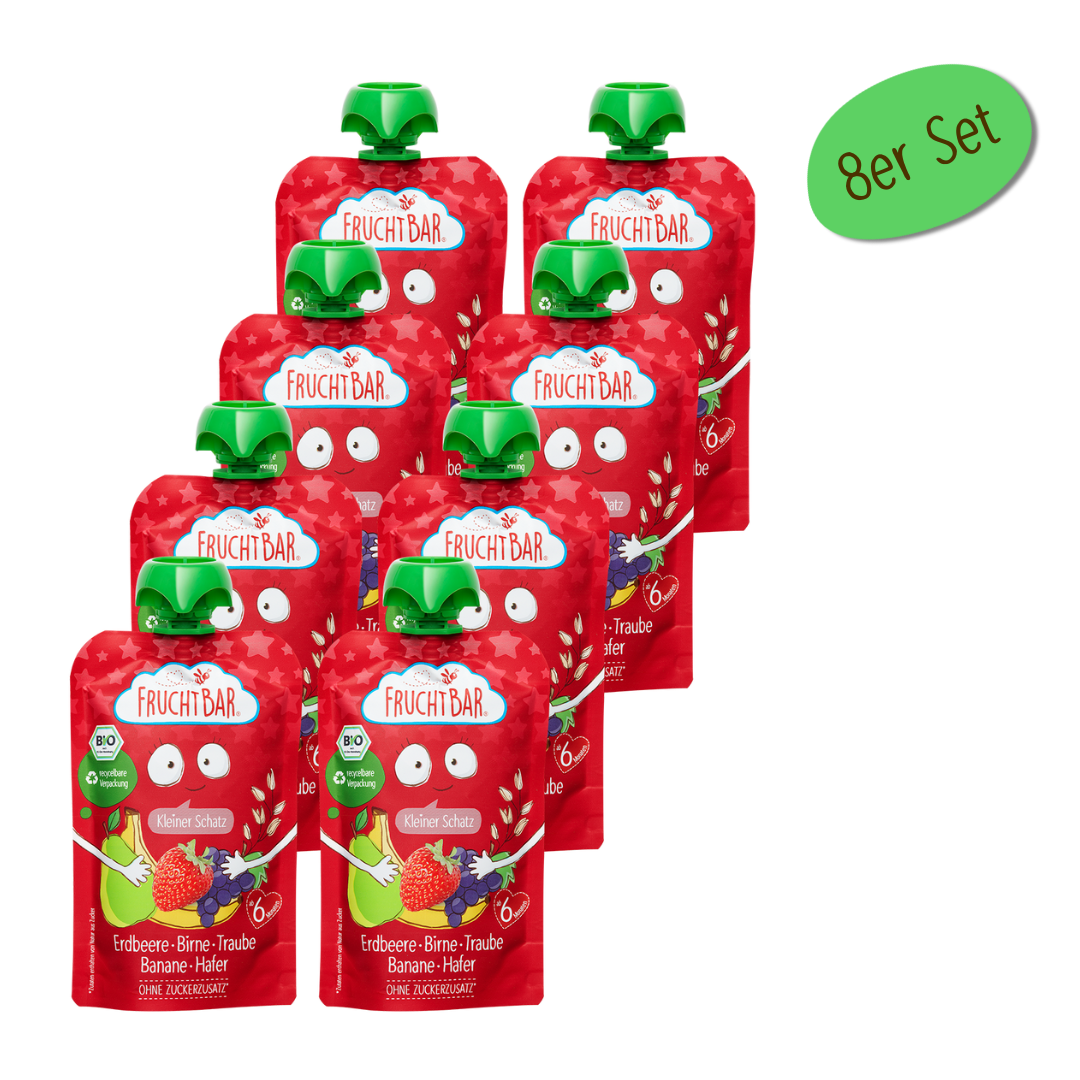 fruchtbar-bio-quetschie-kleiner-schatz-erdbeere-hafer-quetschbeutel image 1