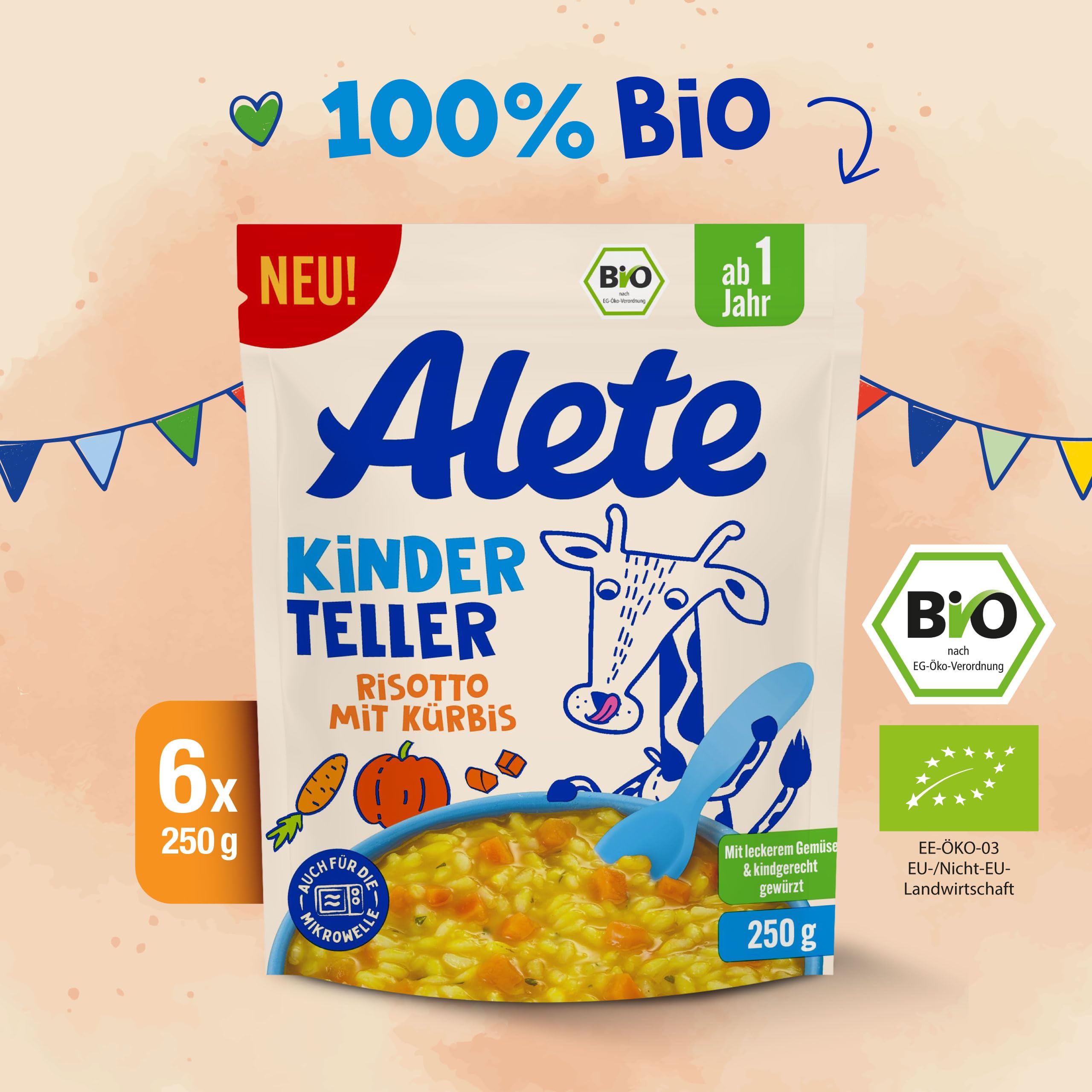 alete-kinderteller-risotto-mit-k-rbis-men-6x250g-ab-1-jahr-bio image 3