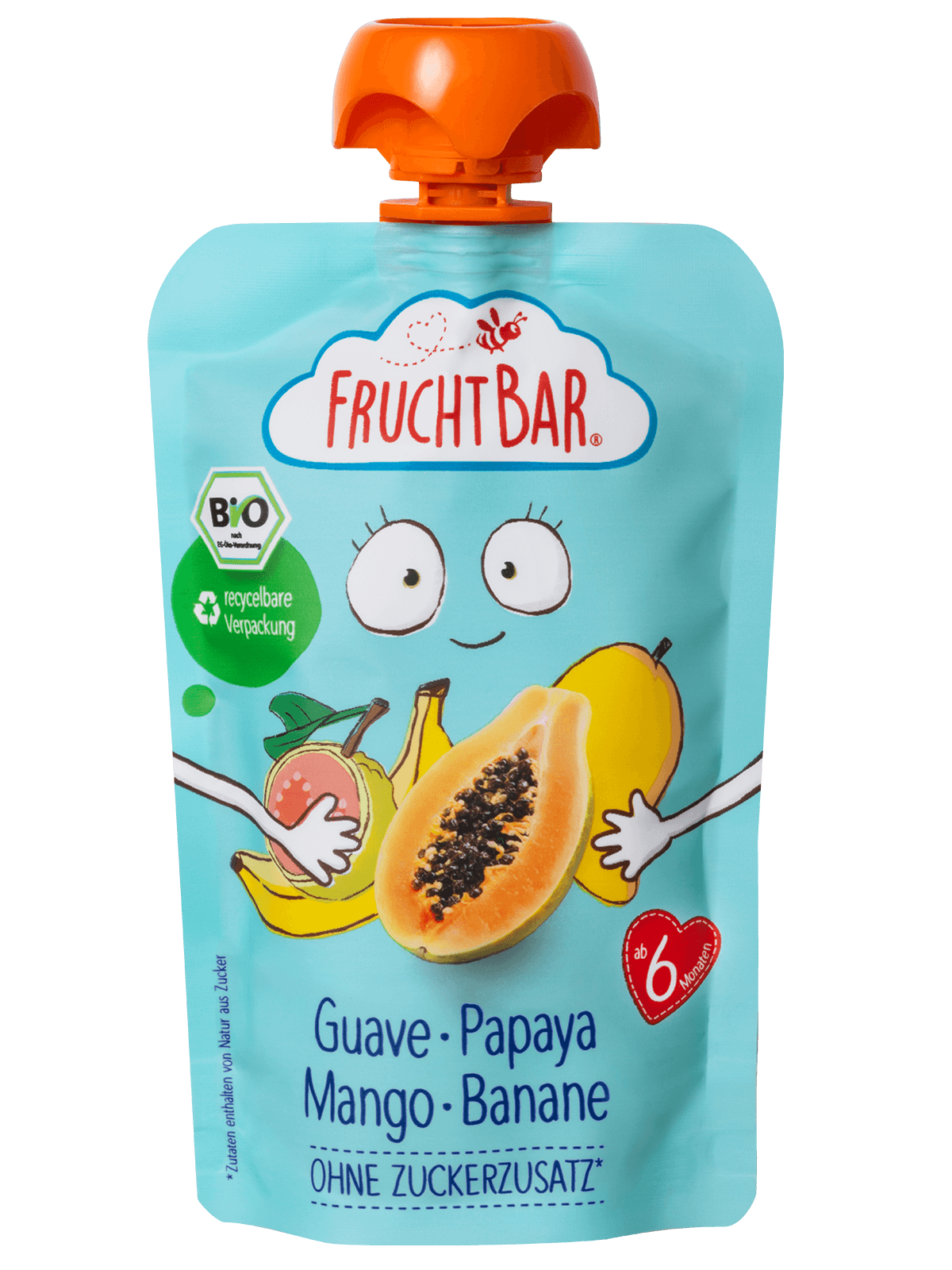 fruchtbar-bio-quetschie-guave-papaya-mango-banane-fruchtmus image 2