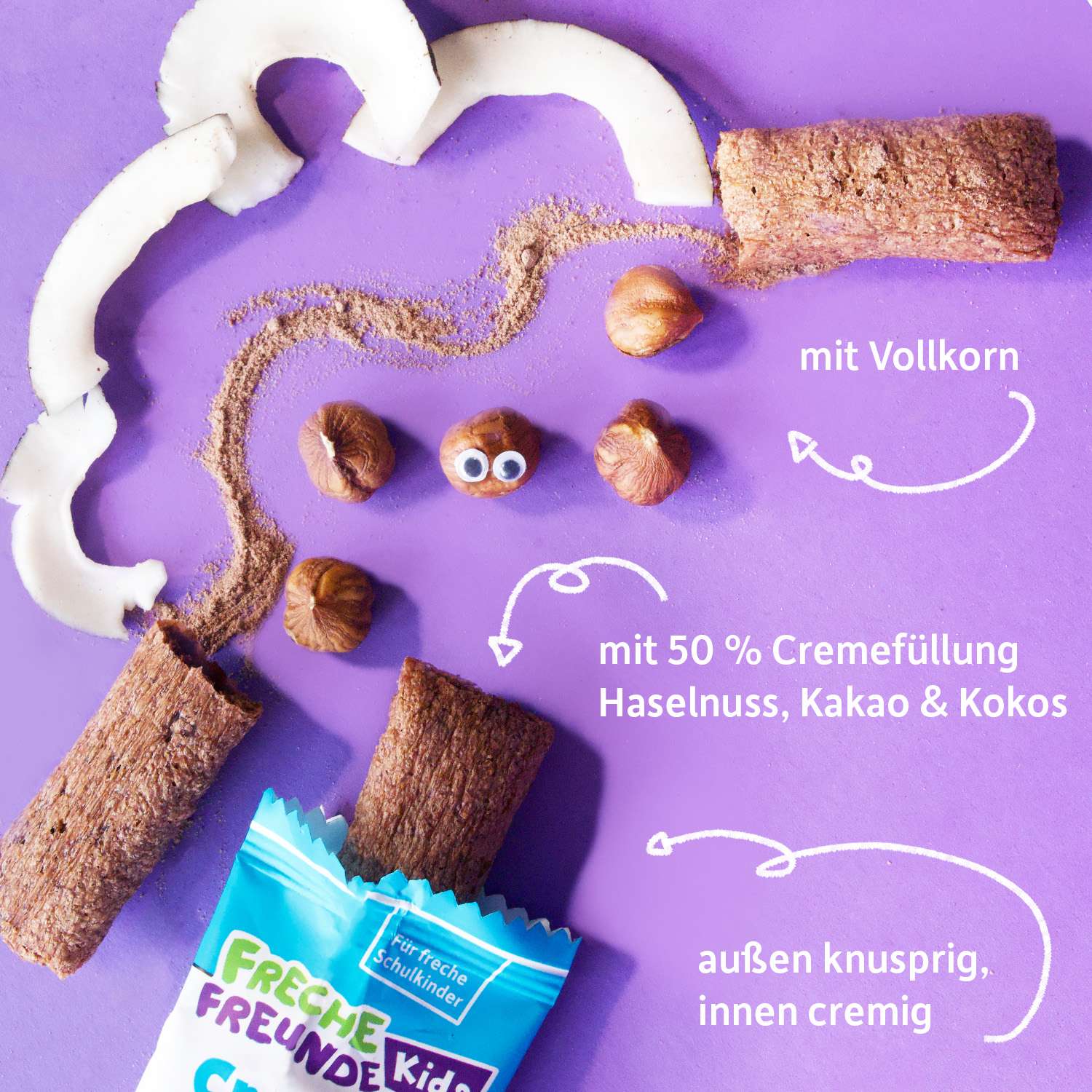 freche-freunde-knabberzeug-crunchy-sticks-waffeln-haselnuss-kakao image 2