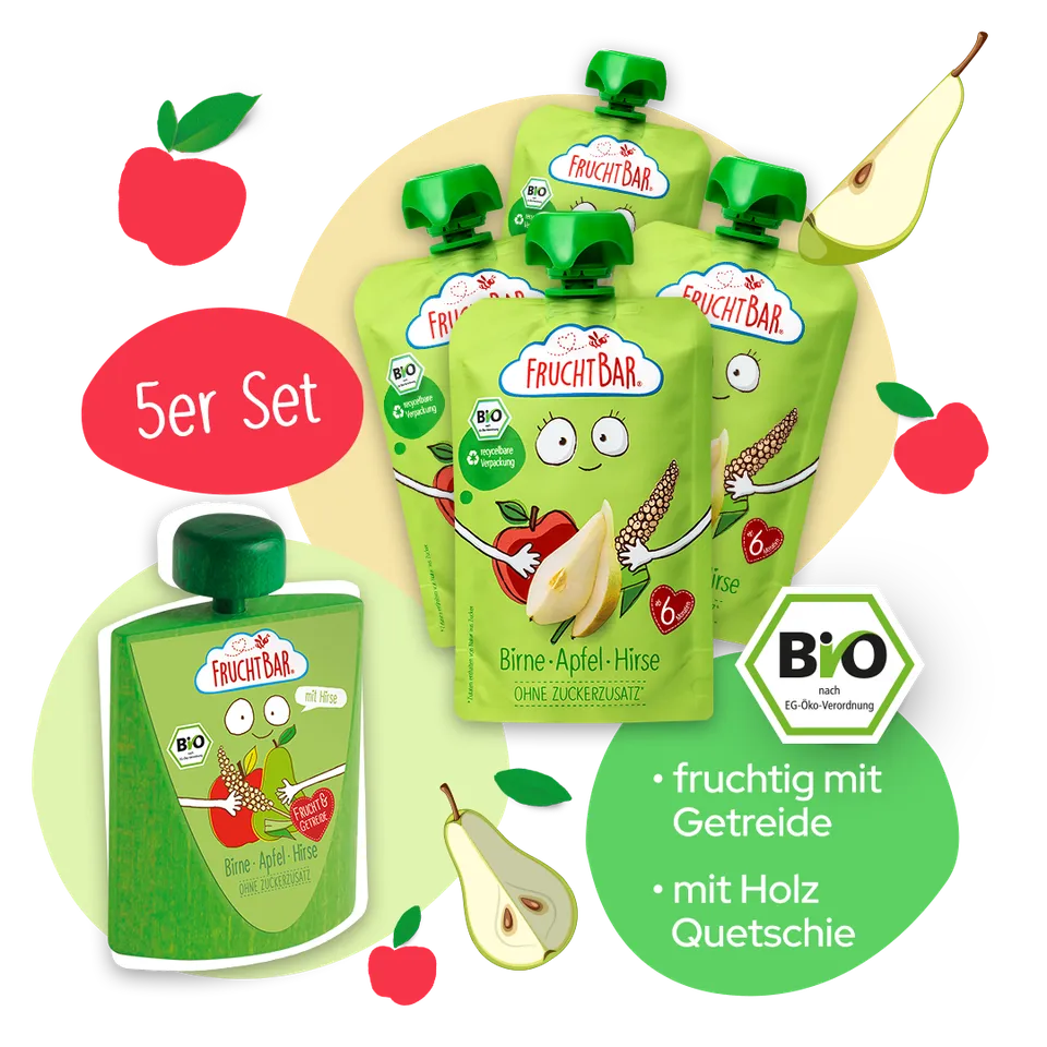 fruchtbar-bio-quetschie-birne-apfel-hirse-mit-erzi-set image 1