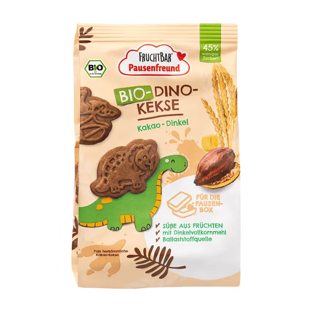 fruchtbar-bio-dino-kekse-kakao-dinkel-einzelst-ck-ab-3-jahren image 1