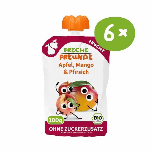 freche-freunde-quetschies-apfel-mango-pfirsich-bio-fruchtmus image 1
