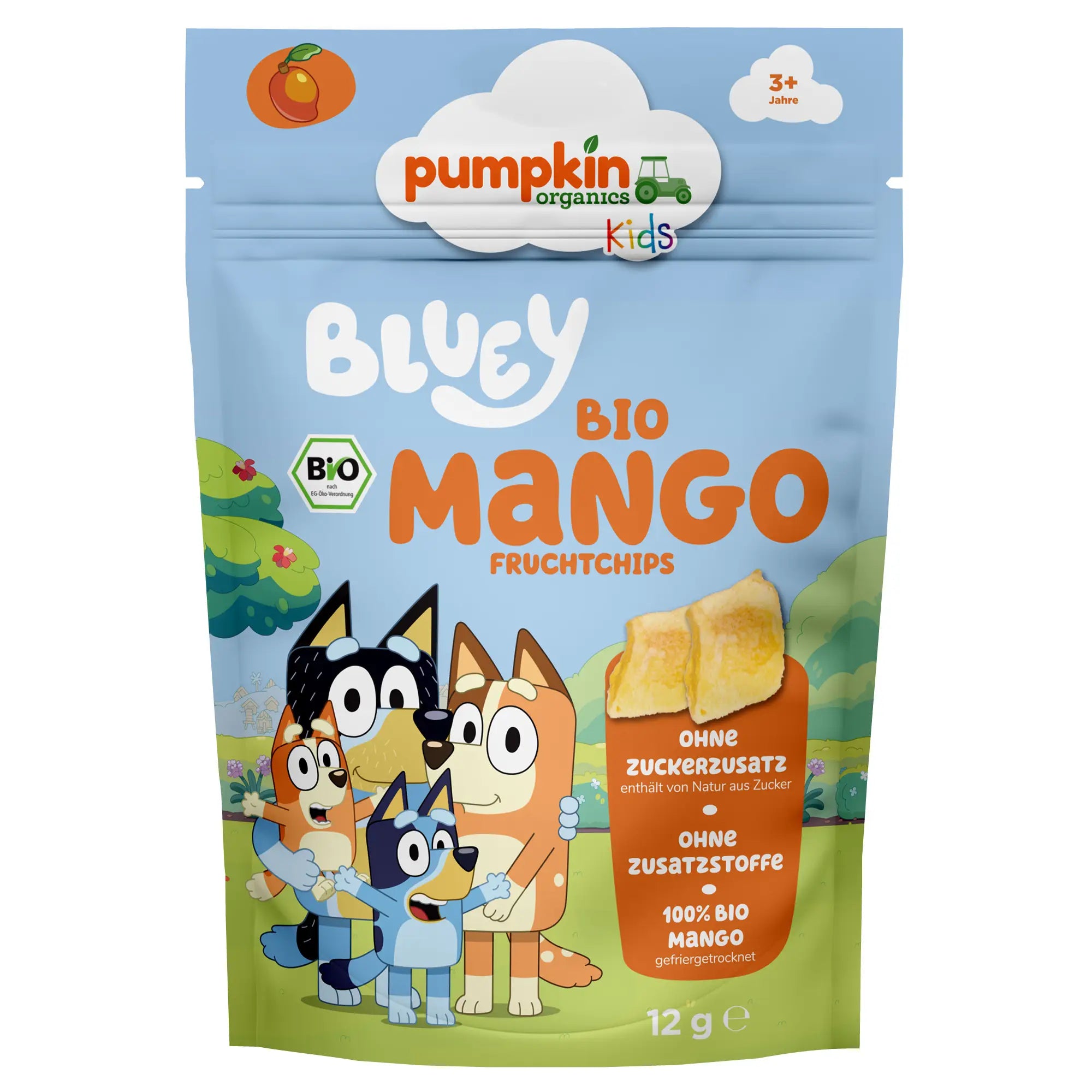 pumpkin-organics-bluey-bio-mango-fruchtchips-12er-pack-vegan image 1