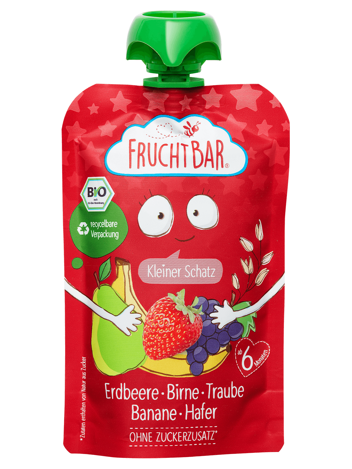 fruchtbar-bio-quetschie-kleiner-schatz-erdbeere-hafer-quetschbeutel image 2