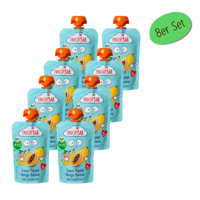 fruchtbar-bio-quetschie-guave-papaya-mango-banane-fruchtmus image 1