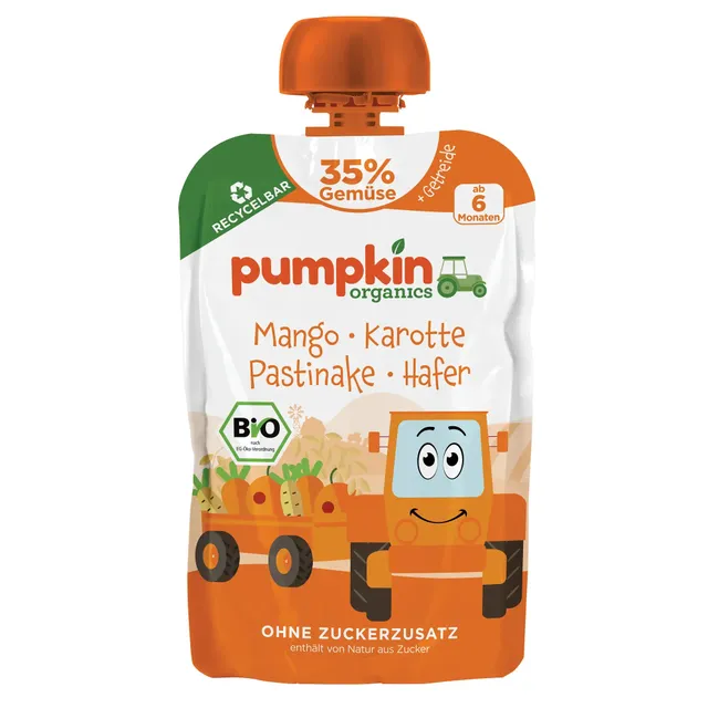 pumpkin-organics-bio-quetschie-mango-karotte-pastinake-8er-pack image 1