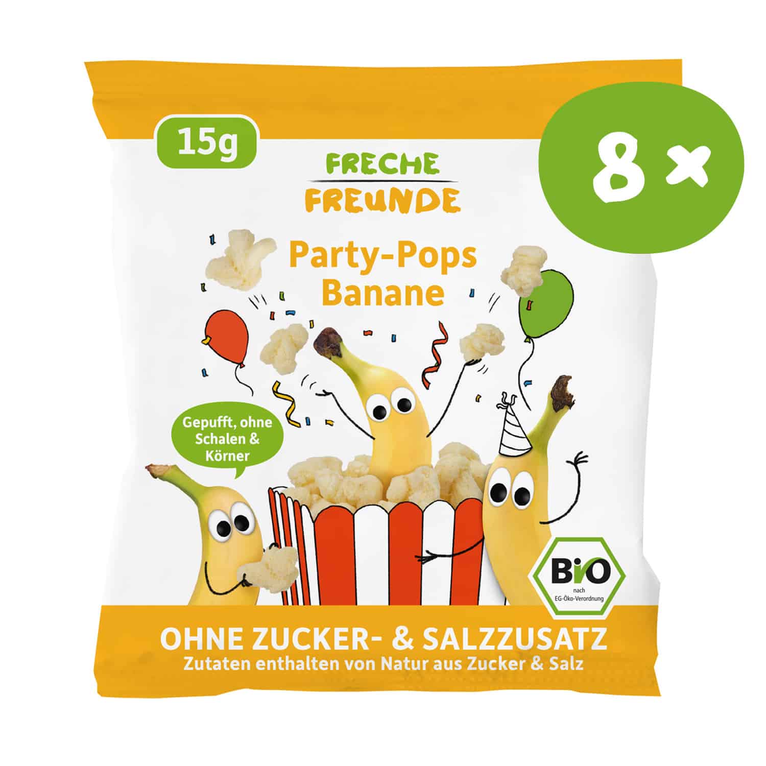 freche-freunde-knabberzeug-party-pops-banane-popcorn-ab-1-jahr image 1