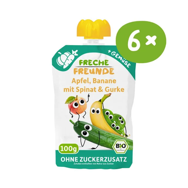 freche-freunde-quetschies-apfel-banane-spinat-gurke-beutel image 1